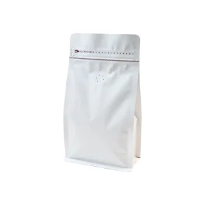 340g 12 oz white coffee bag