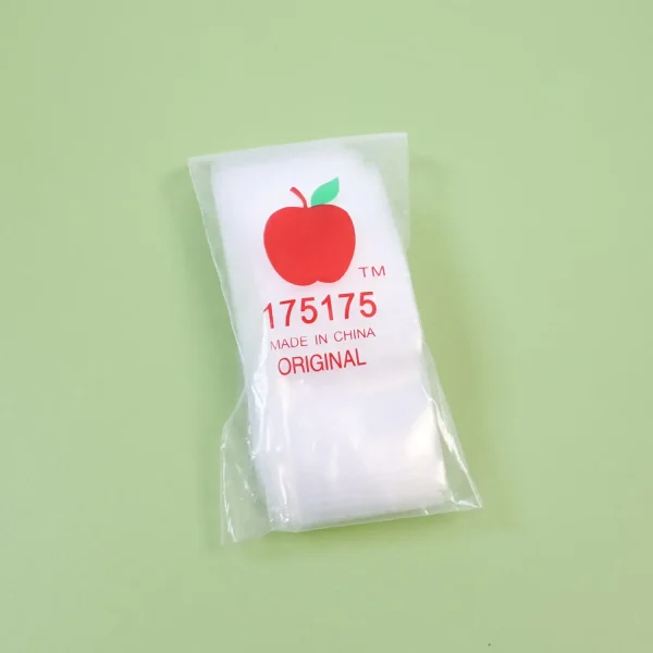 Apple Brand Baggies 1515, 1.5"X1.5" Clear Apple Plastic Baggies, 2000/Pack