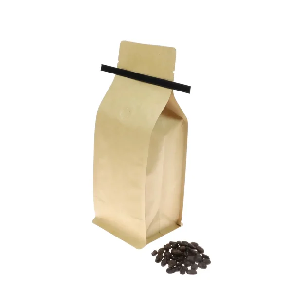8 oz paper tin tie coffee bags