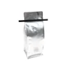8oz silver coffee tin tie bags