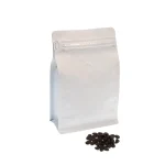 bulk reusable flat bottom white 8 oz coffee bags