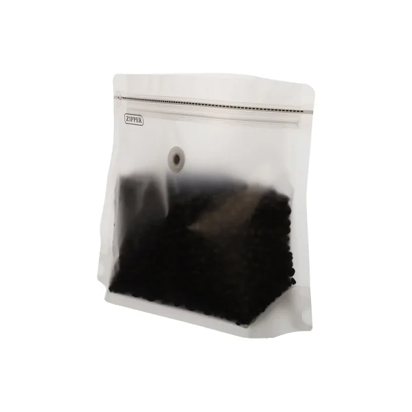 1lb matte transparent sealable coffee bags (3)