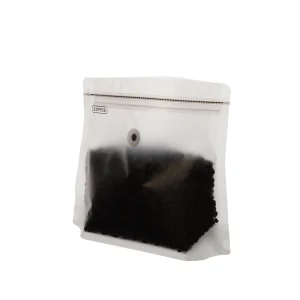 8 oz matte transparent reusable coffee bag (2)