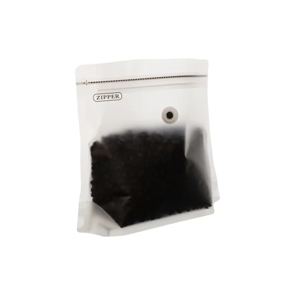 8 oz matte transparent reusable coffee bag (3)