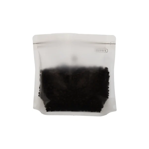 8 oz matte transparent reusable coffee bag (4)