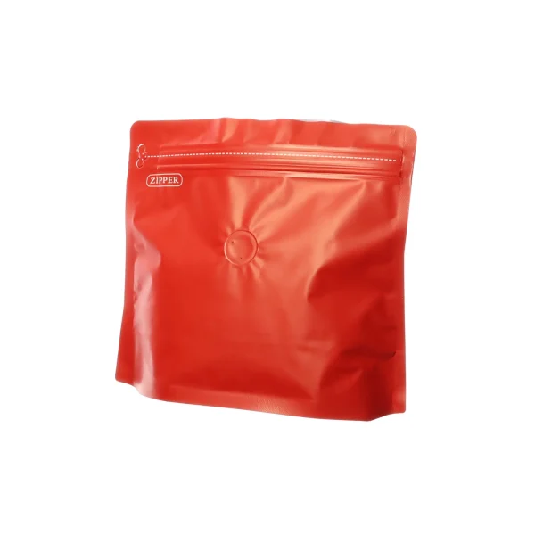 8 oz red coffee bag pouch (2)