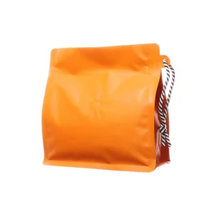 orange 1lb empty coffee bean bags (4)