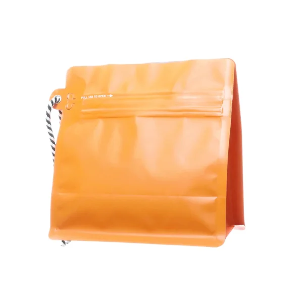 orange 8 oz reusable coffee bag (1)