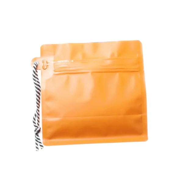 orange 8 oz reusable coffee bag (2)