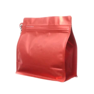 red 1lb flat bottom coffee bags (4)