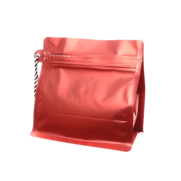 red 8 oz empty coffee bags (2)