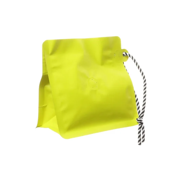 yellow 4oz plastic coffee bags (2)