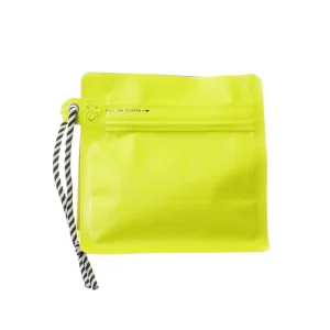 yellow 4oz plastic coffee bags (3)