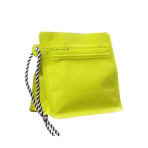 yellow 4oz plastic coffee bags (4)