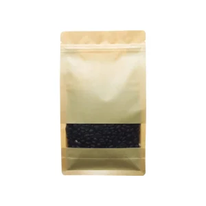 Kraft paper window bags for dry food, snacks, and grains
