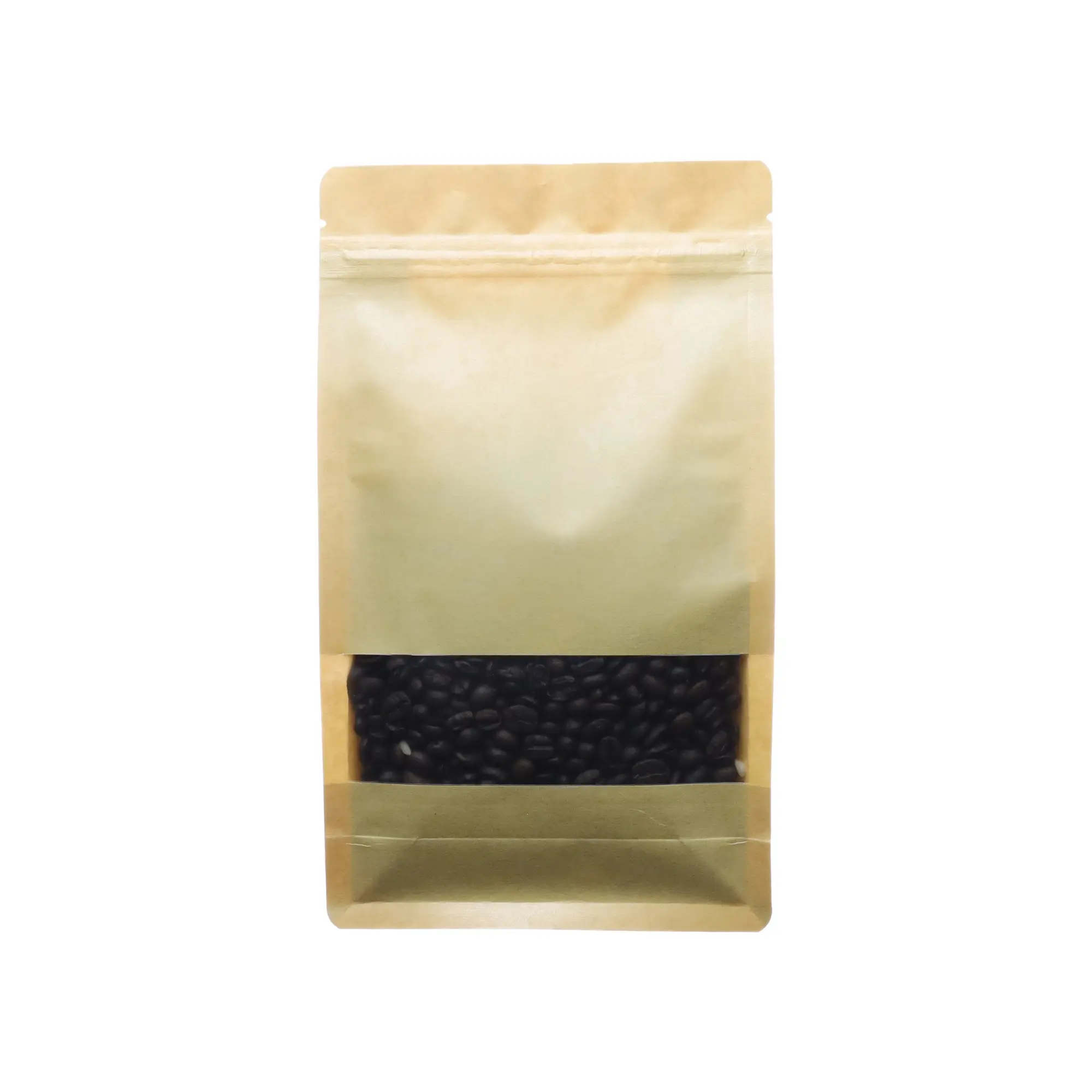 Kraft paper window bags for dry food, snacks, and grains
