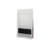 White kraft stand up pouch for beans and grains