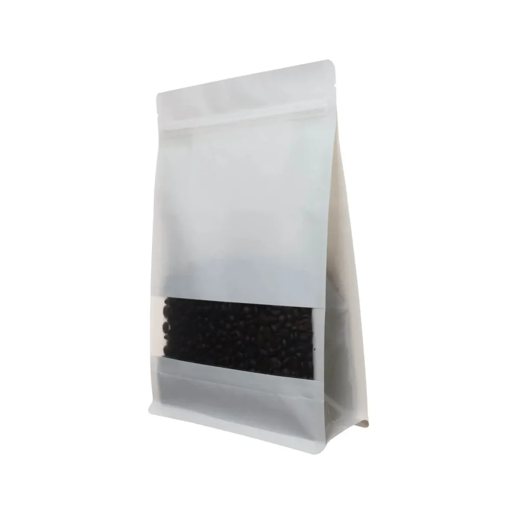 Custom white kraft paper food packaging bags