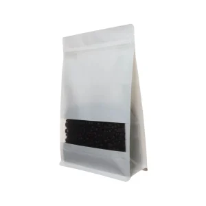 Custom white kraft paper food packaging bags