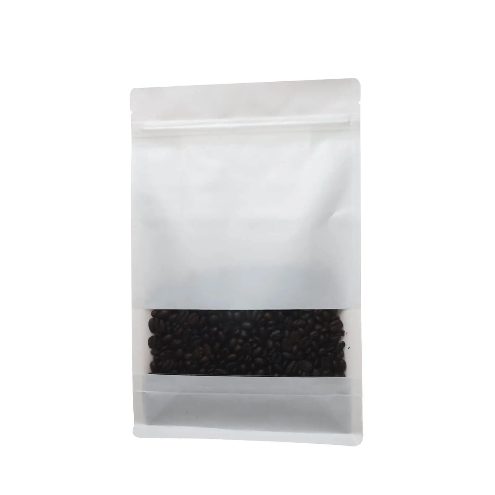 Durable white kraft paper pouch for dry food