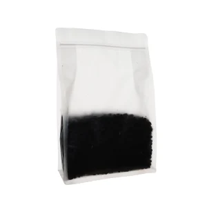 Clear stand up coffee bag suitable for coffee beans and ground coffee