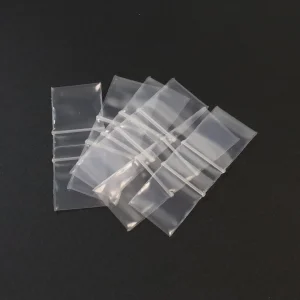 clear little plastic bags 1x1