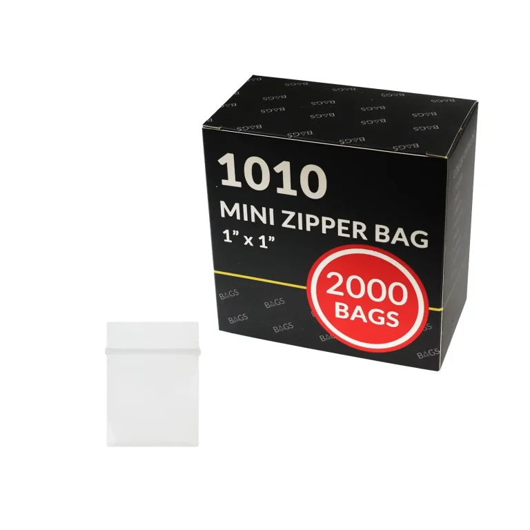 2000 Pcs Mini Zip Bags, 1"x1" Clear Small Reclosable Plastic Bags for Beads clear small plastic bags 1x1