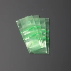 green tiny plastic bags 1x1