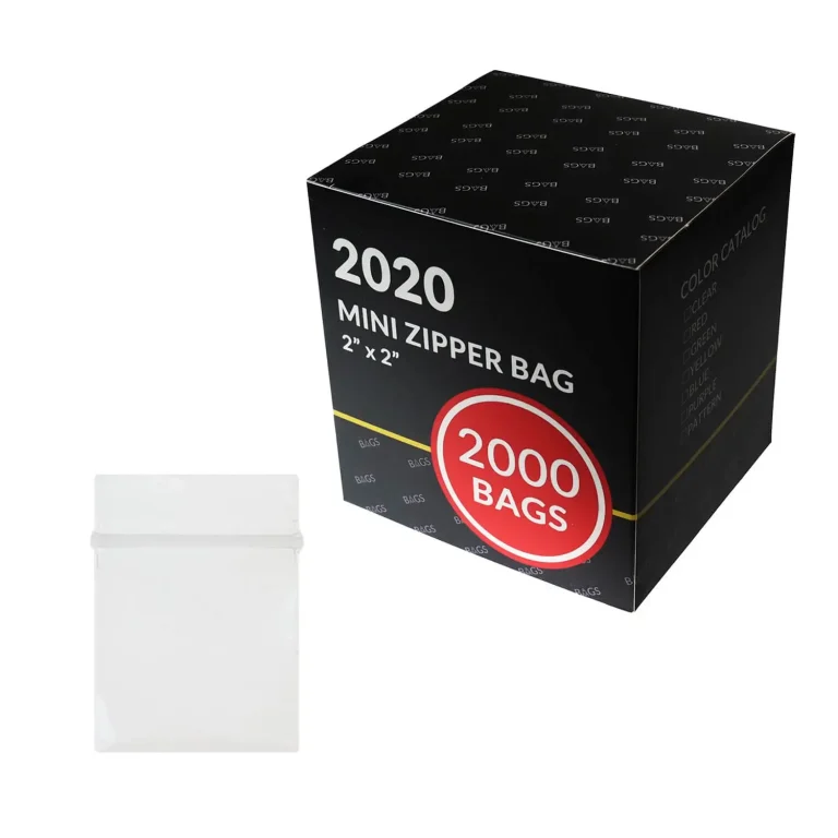 2000 Pcs Tiny Plastic Bags, 2"x2" Clear Small Zipper Sealable Storage Bags for Screws mini jewelry bags 2x2