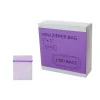purple 1x1 mini zipper bags