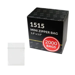 tiny plastic bags 1.5x1.5