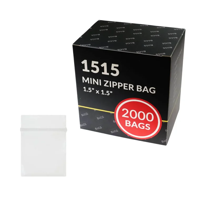2000 Pcs Tiny Plastic Bags, 1.5"x1.5" Clear Mini Zipper Bags for Accessories tiny plastic bags 1.5x1.5