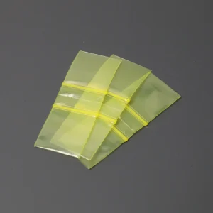 yellow mini zip bags 1x1
