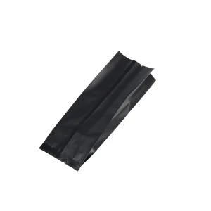 1 2lb black side gusset coffee packaging bag