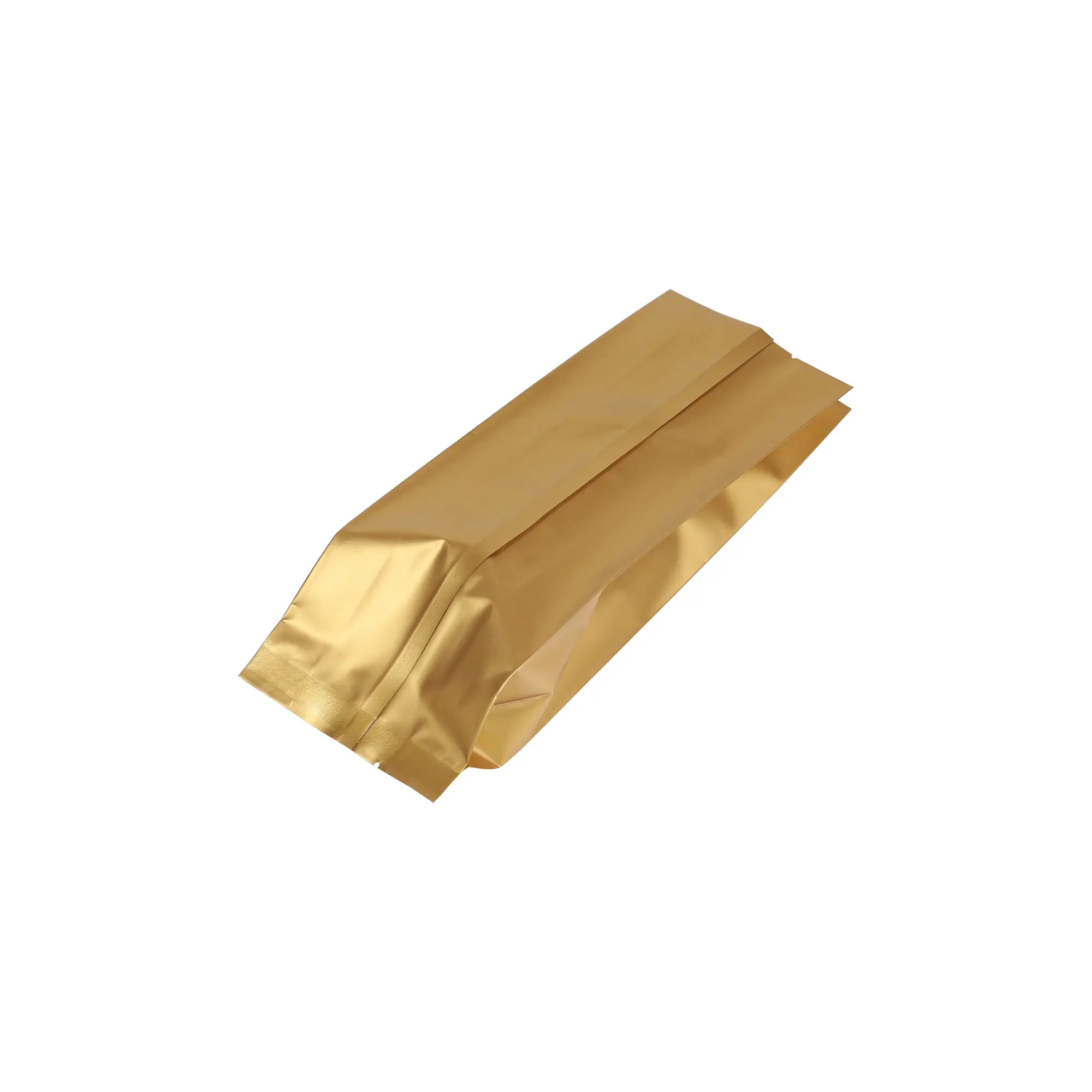 1 2lb gold side gusset coffee packaging bag