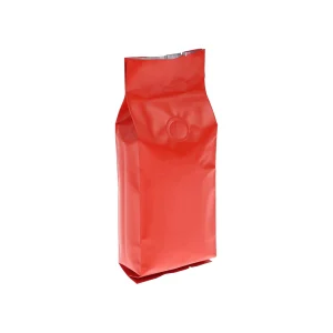16 oz red side gusset coffee bean bags