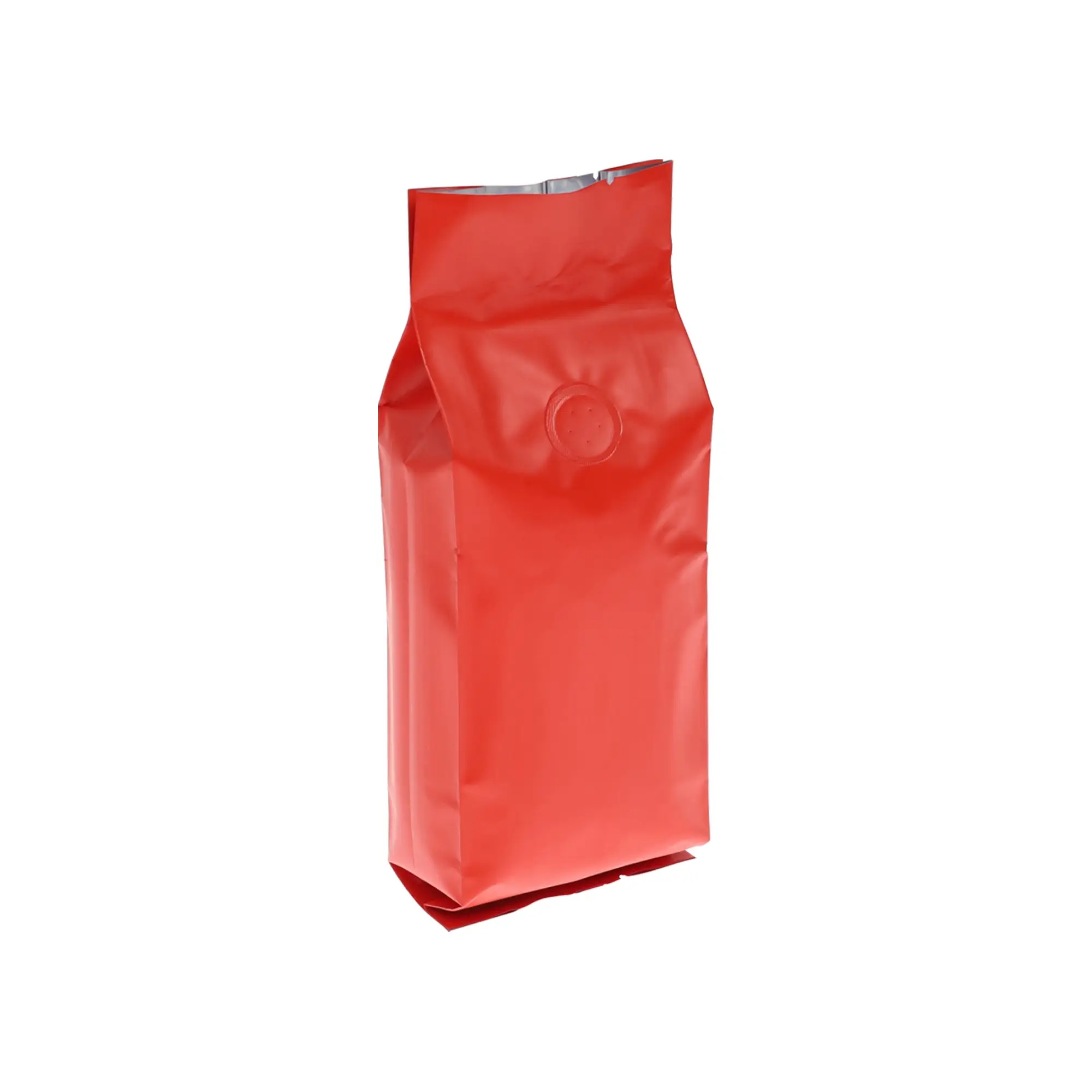 16 oz red side gusset coffee bean bags