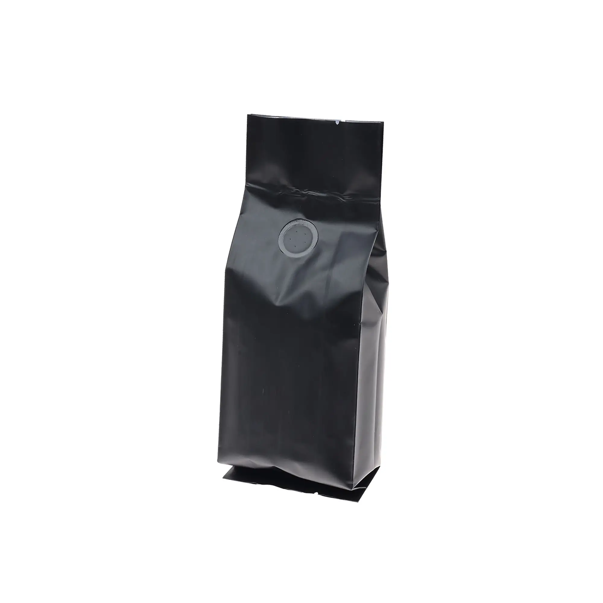 16oz black side gusset coffee beans packaging bags with valve