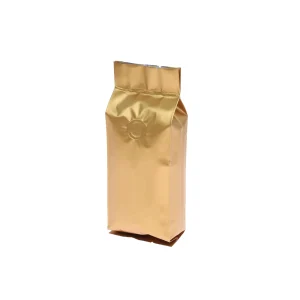 16oz gold empty coffee bean bags