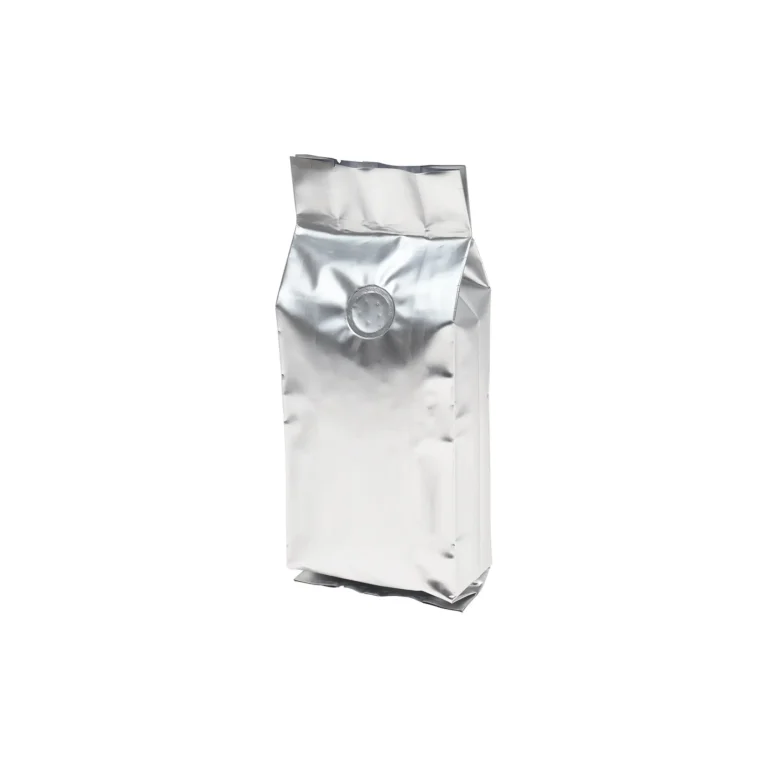 500Pcs Silver 16oz Side Gusset Coffee Beans Bags with Valve 16oz silver side gusset coffee bean packaging bags with valve