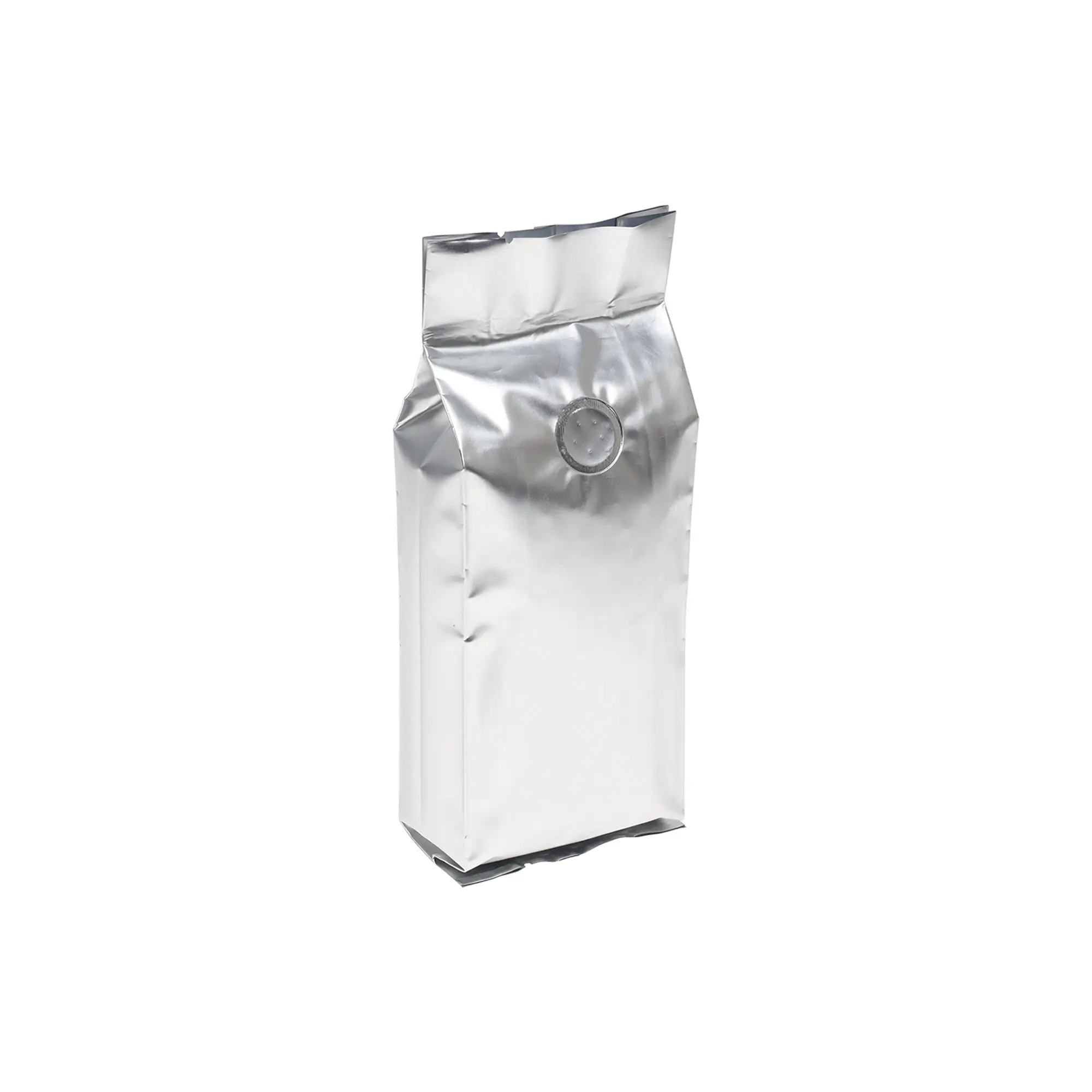 1lb silver side gusset coffee bean packaging bags with valve
