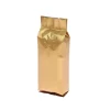 2lb gold side gusset blank coffee bag with valve