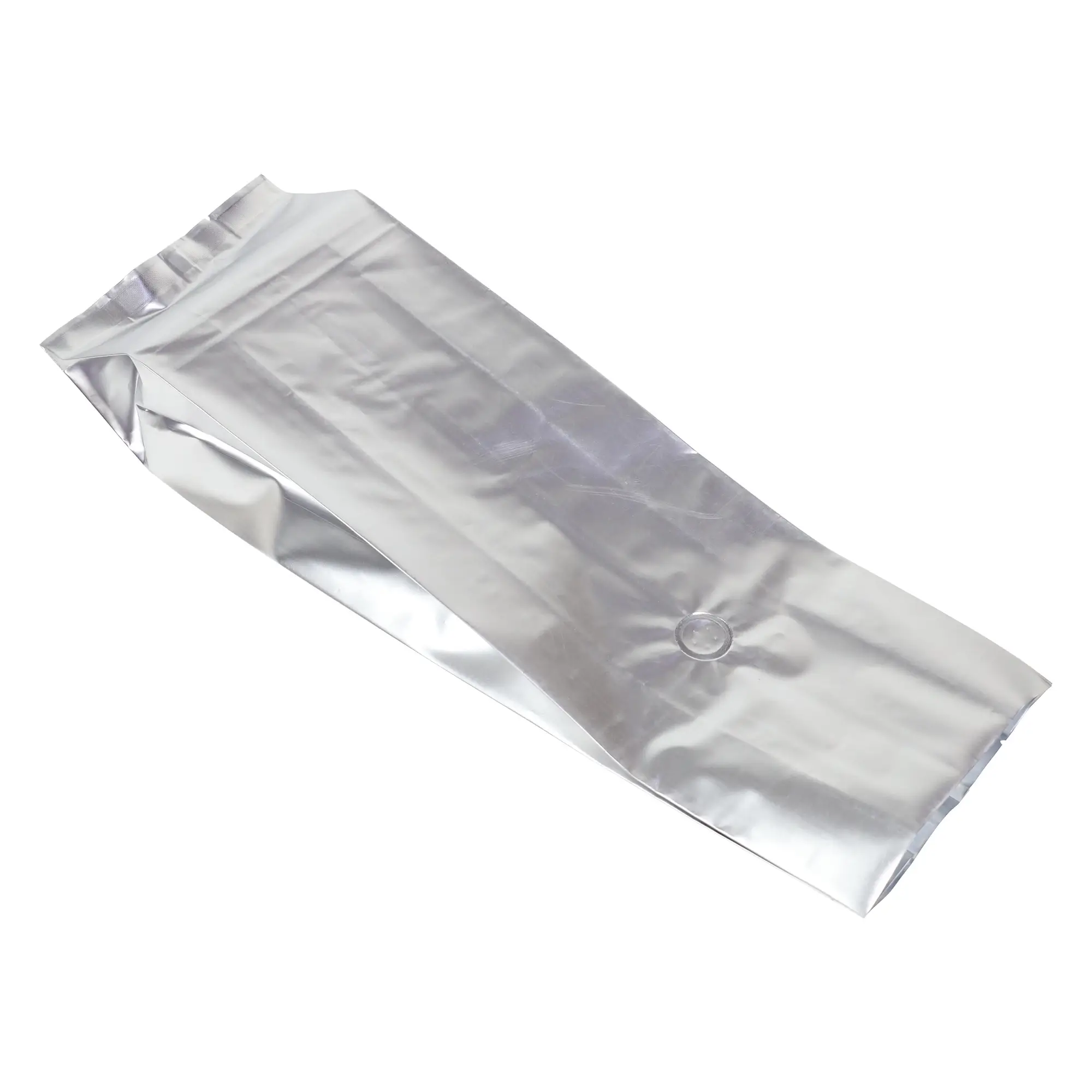2lb silver heat sealable coffee bags with valve