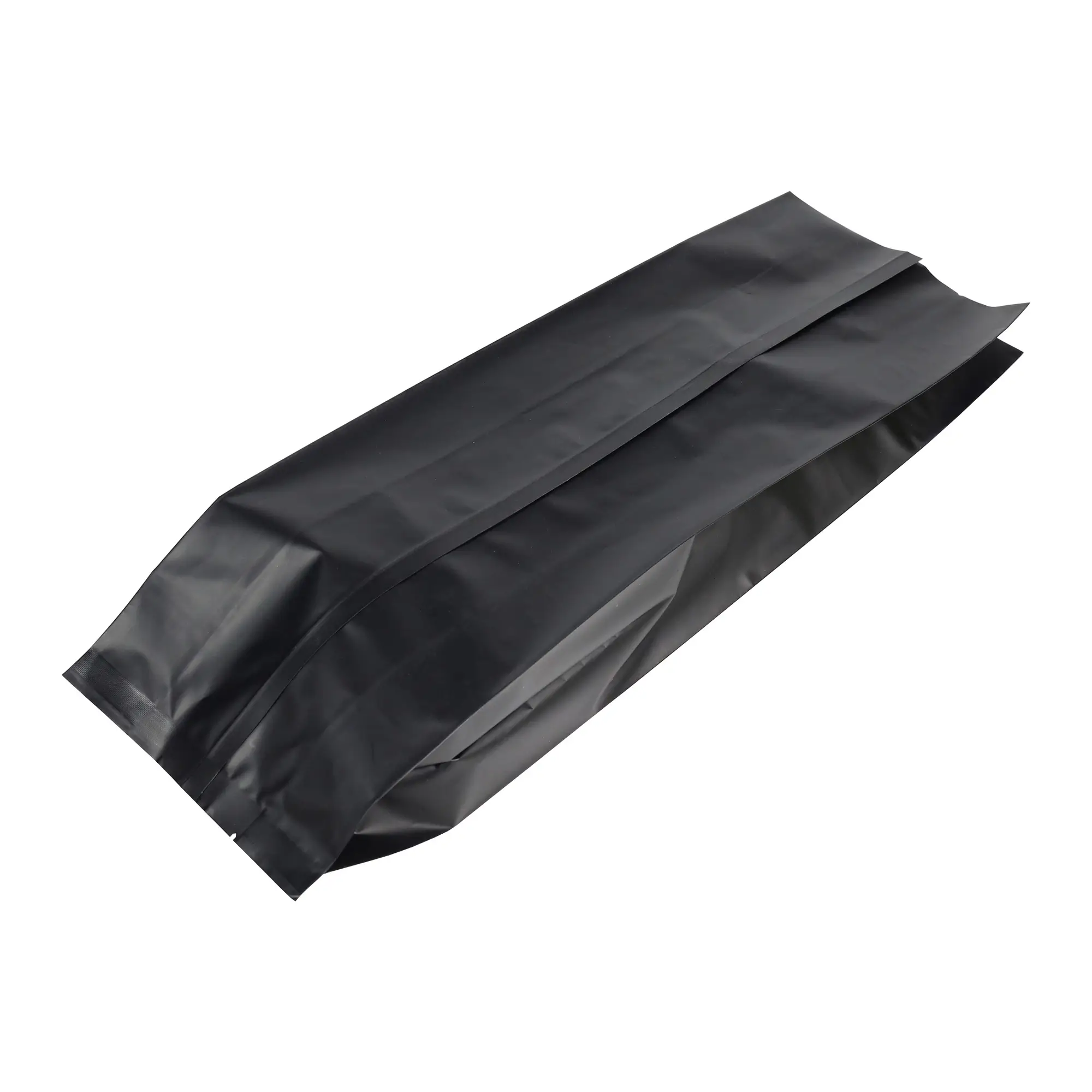 2lbs black side gusset roast coffee bag with valve