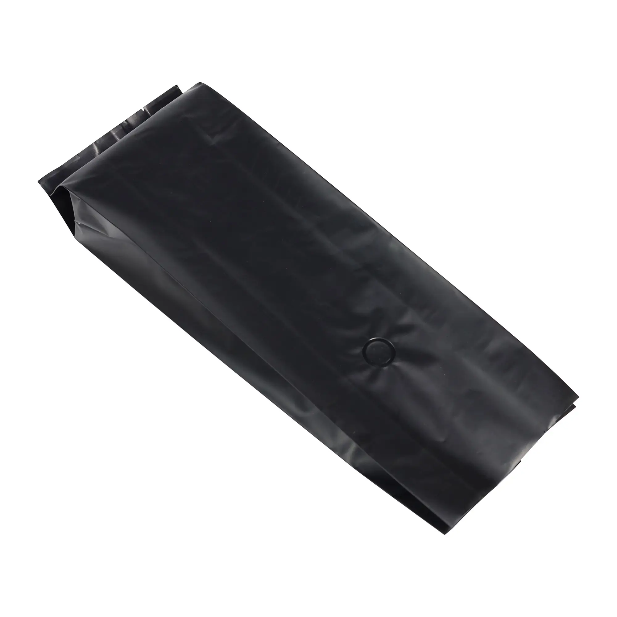 32 oz black side gusset roast coffee bag with valve