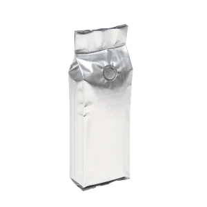 32 oz silver heat sealable coffee bags with valve