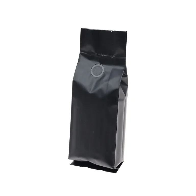 500Pcs Black 2lb Side Gusset Coffee Bag with Valve 32oz black side gusset roast coffee bag with valve