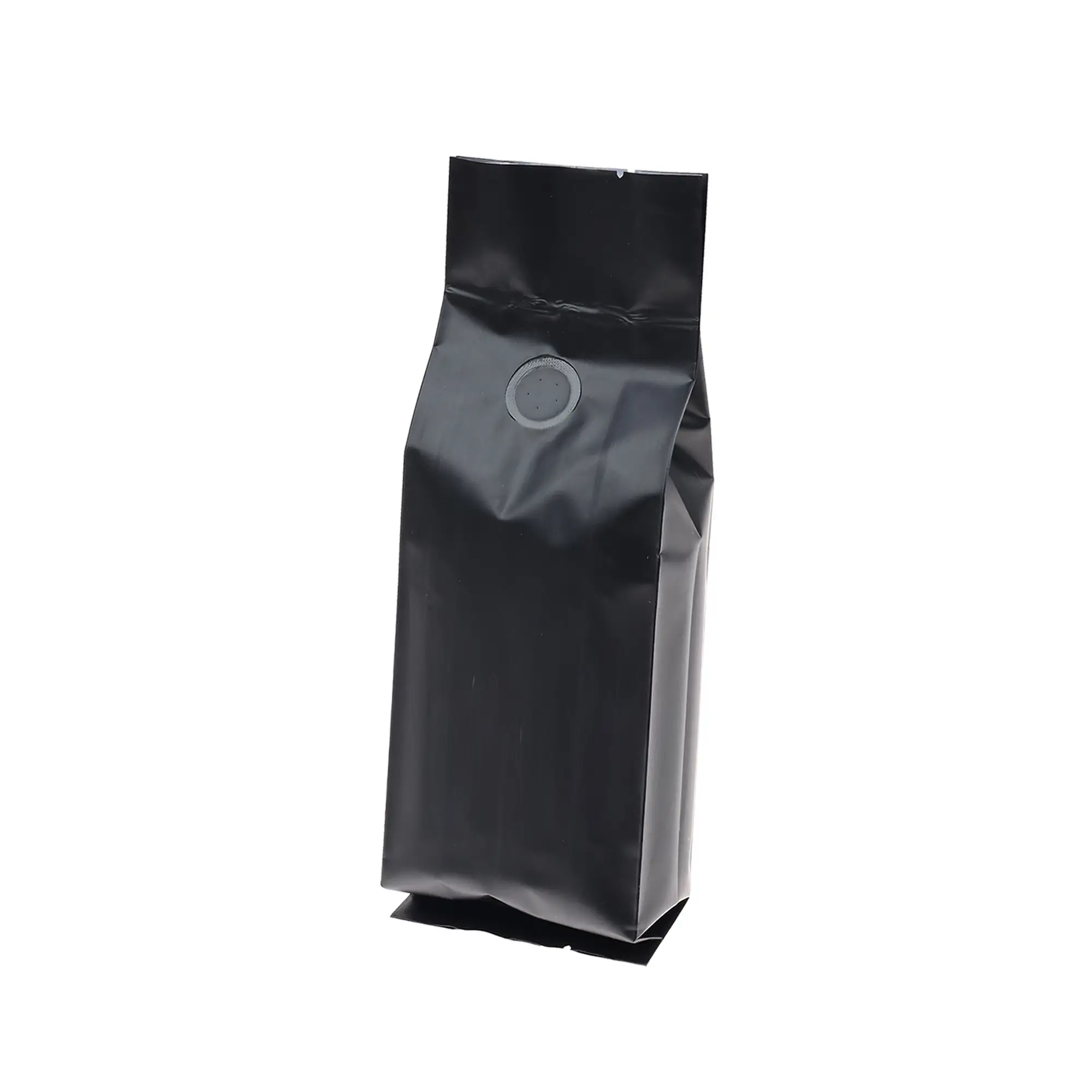 32oz black side gusset roast coffee bag with valve
