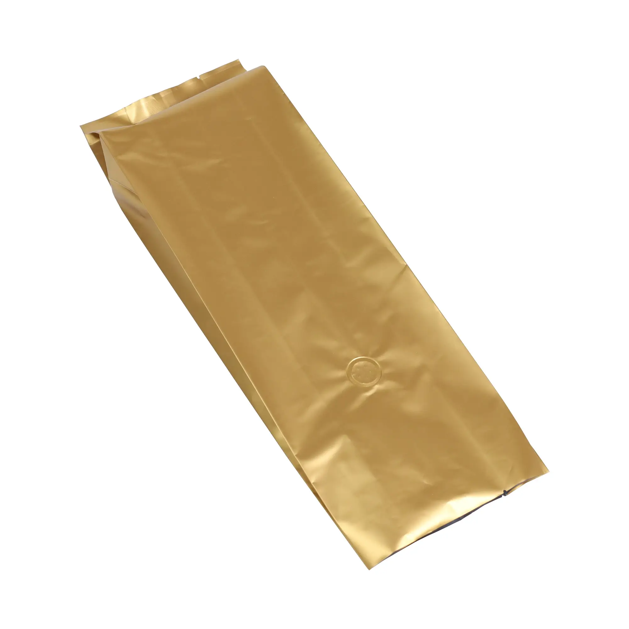32oz gold side gusset blank coffee bag with valve