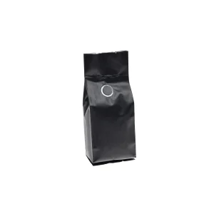 4 oz black side gusset coffee bags